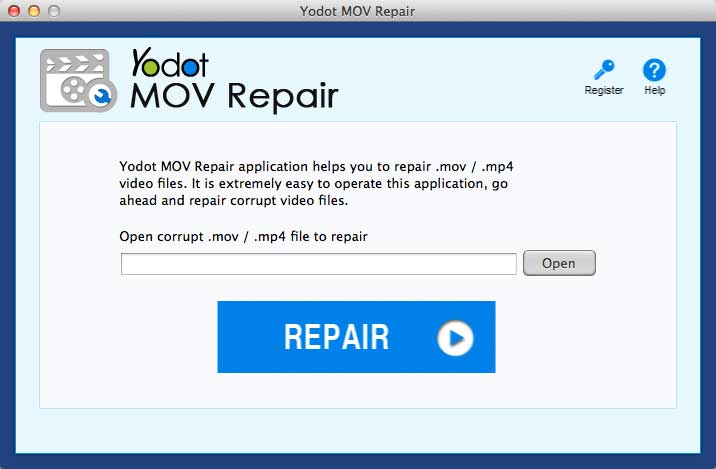 Yodot MOV Repair Mac screenshot