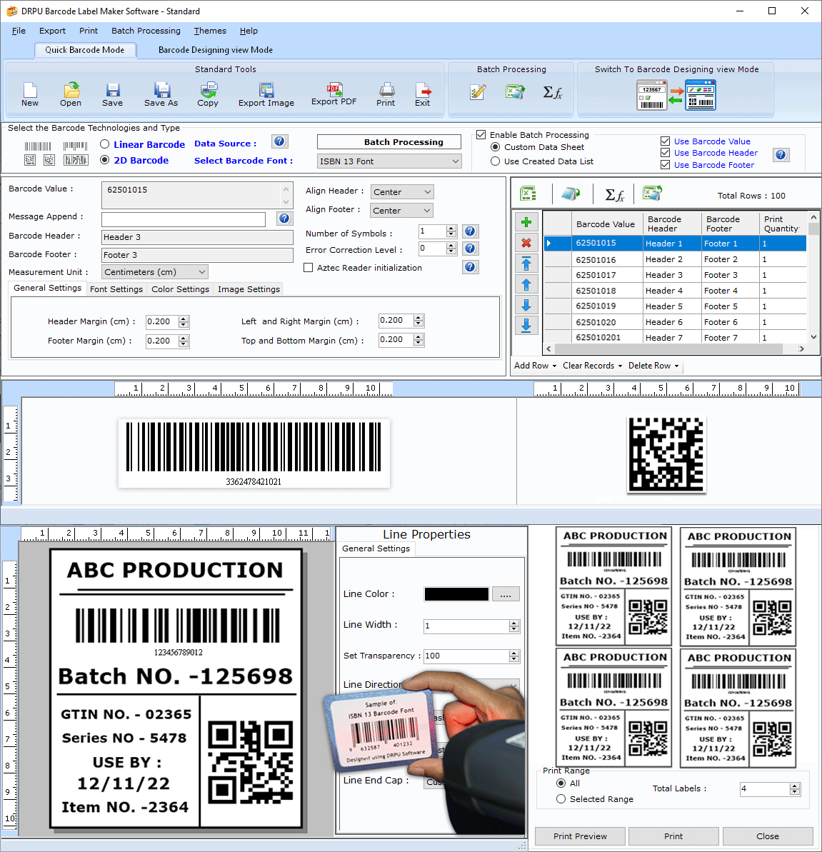 Barcode Maker Software screenshot