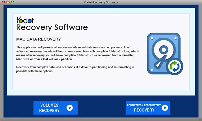 Yodot Mac Data Recovery screenshot