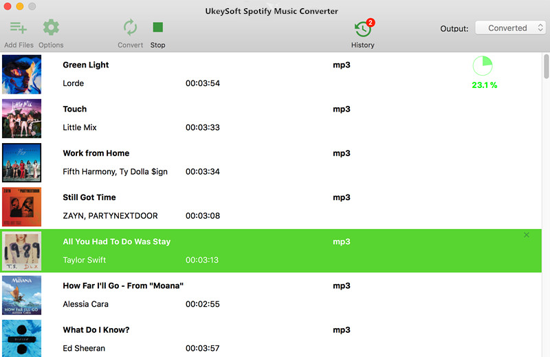UkeySoft Spotify Music Converter for Mac screenshot