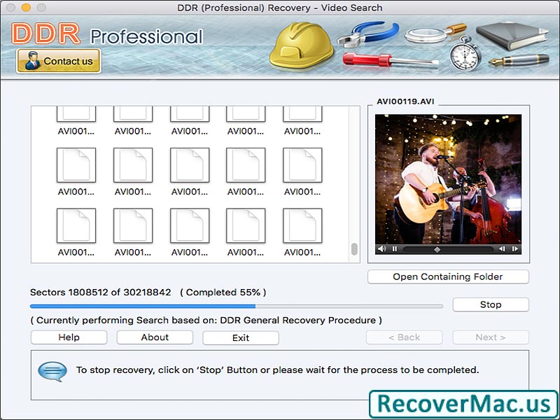 Recover Mac Professional Software screenshot