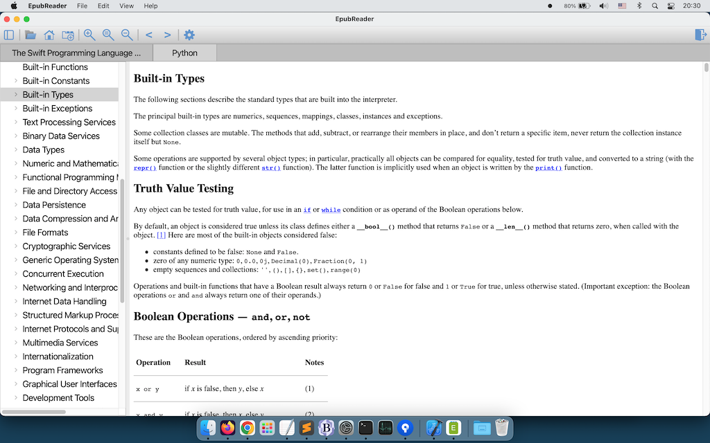 Vity EPUB Reader for macOS screenshot