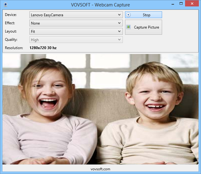 Webcam Capture screenshot