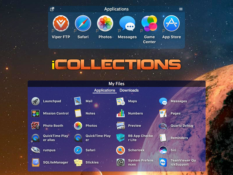 iCollections screenshot