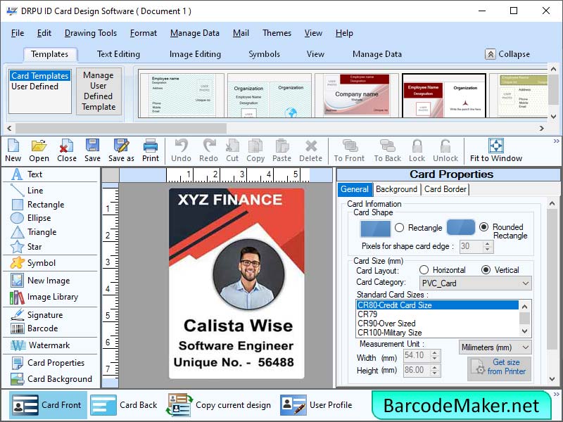 ID Card and Label Maker Software screenshot