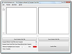 File compare software to compare files screenshot