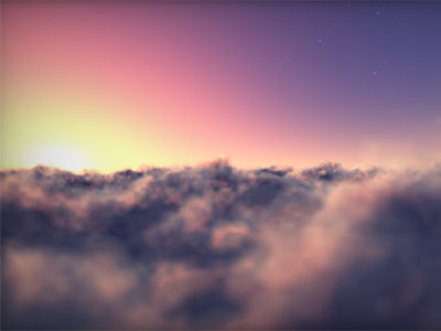 Flying Clouds Screensaver screenshot