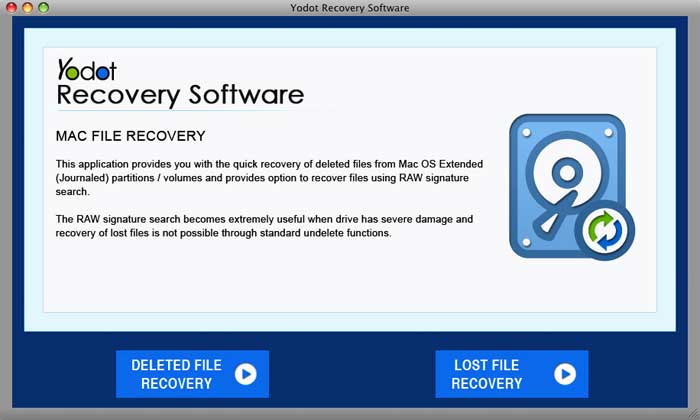 Yodot Mac File Recovery screenshot