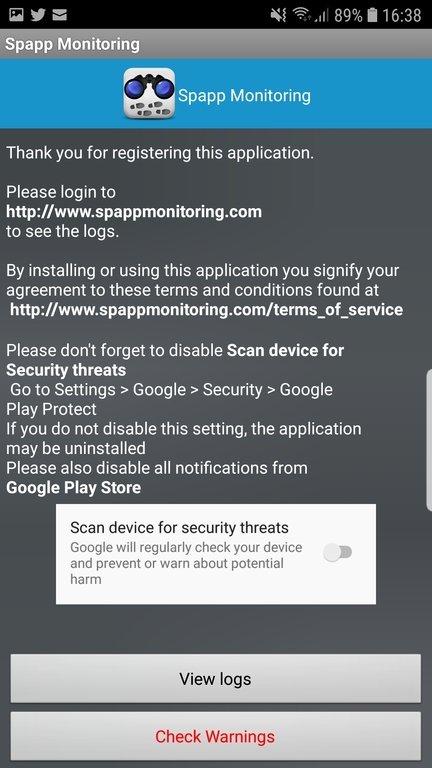 Spapp Monitoring - Spy Phone APp screenshot