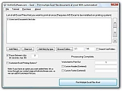 Print Multiple Excel Documents screenshot