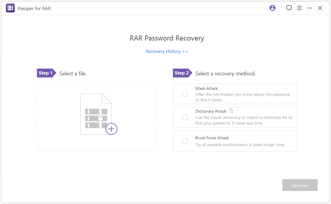 Passper for RAR screenshot