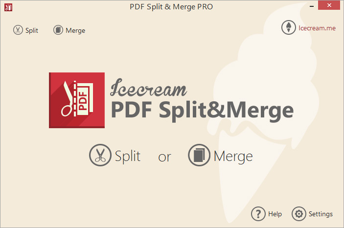 Icecream PDF Split & Merge screenshot