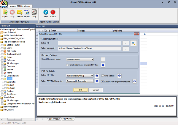 PST Viewer screenshot