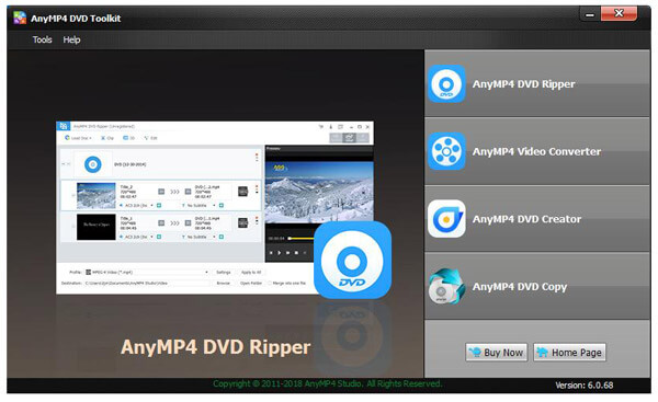 AnyMP4 DVD Toolkit screenshot