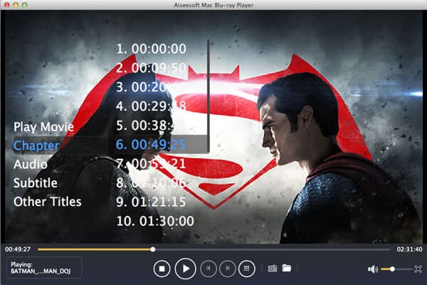 Aiseesoft Mac Blu-ray Player screenshot