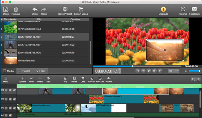 MovieMator Video Editor for Mac screenshot