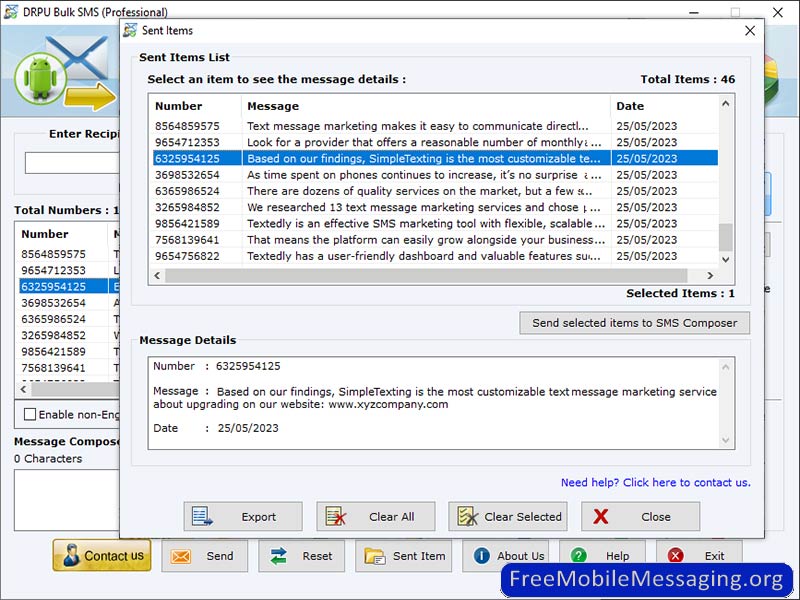 Bulk SMS Software – Professional Tool screenshot