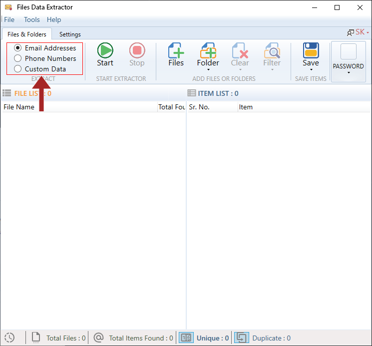 Advanced File Data Extractor screenshot