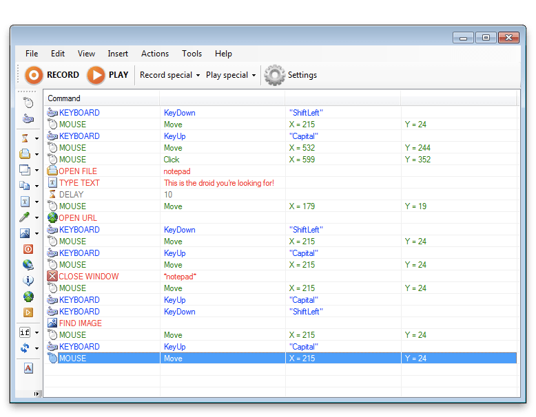 isimSoftware Automating Windows GUI Recorder screenshot
