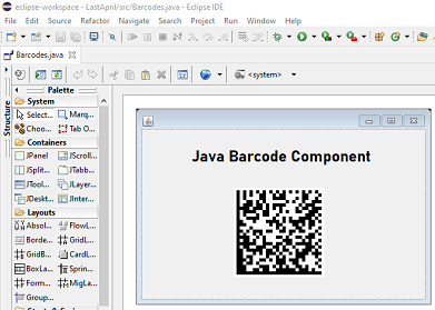 Java GS1 Data Matrix Barcode Package screenshot