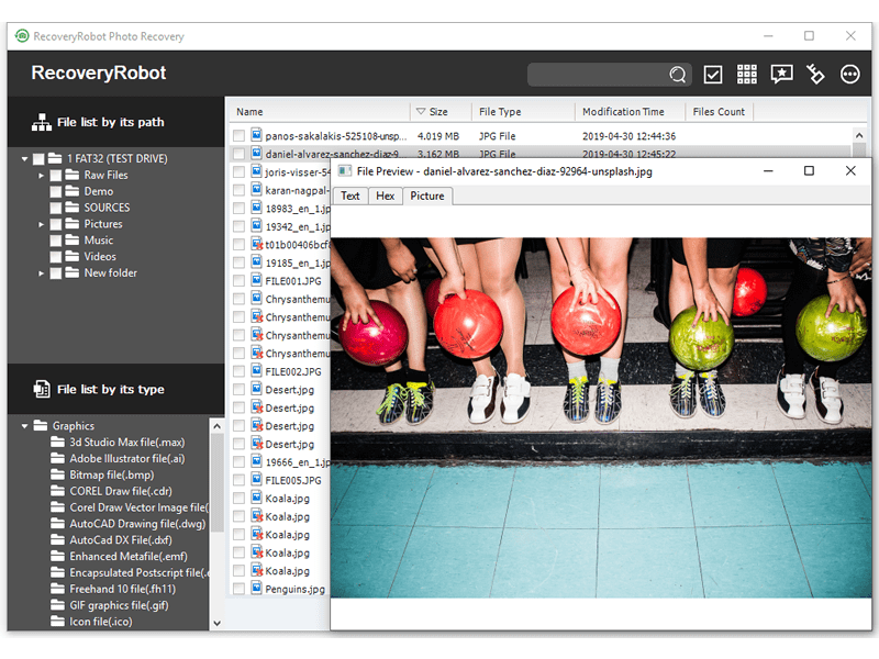 RecoveryRobot Photo Recovery screenshot
