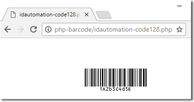 Code-128 & GS1-128 PHP Barcode Script screenshot