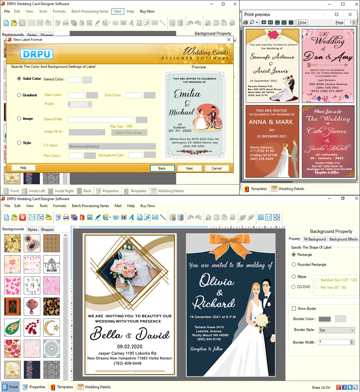 Wedding Card Maker Software screenshot