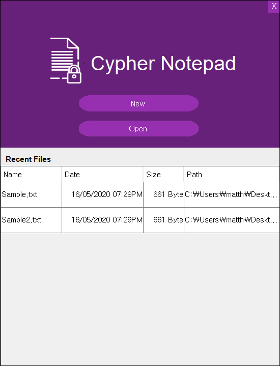 Cypher Notepad for Mac OS X screenshot