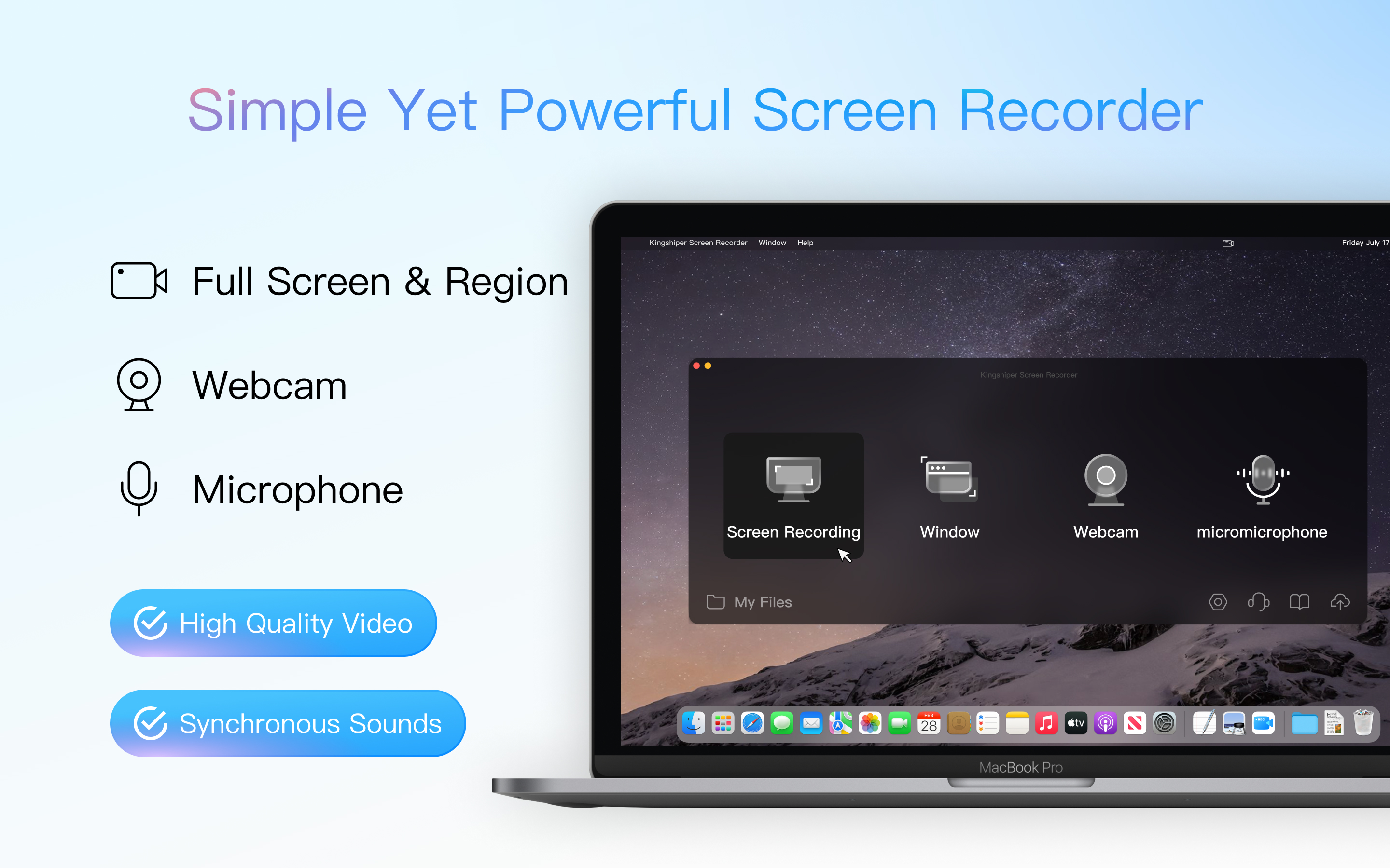 Kingshiper Screen Recorder for Mac screenshot