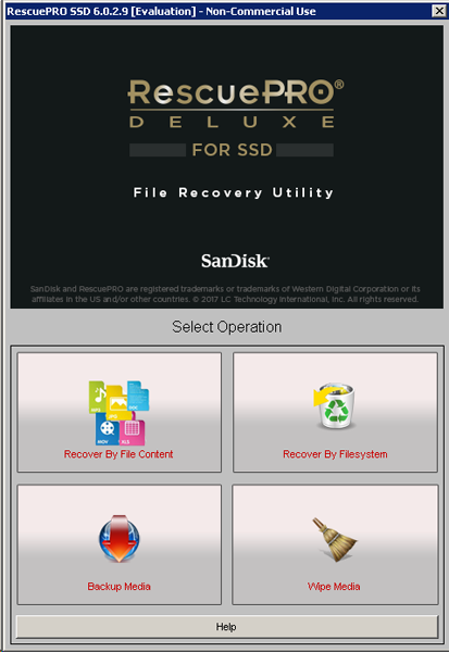 RescuePRO Deluxe for SSD for Windows screenshot