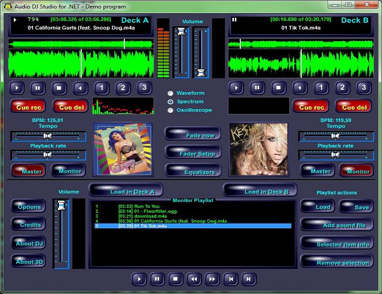 Audio DJ Studio for .NET screenshot