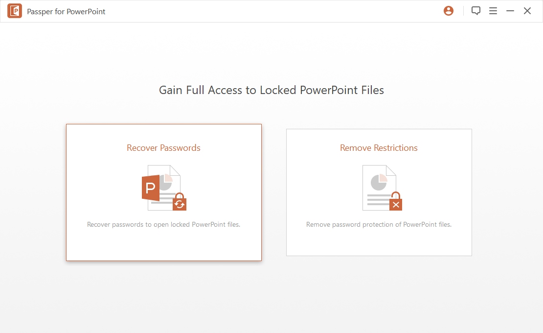 Passper for PowerPoint screenshot