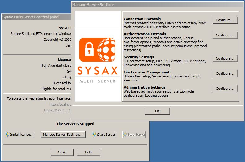 Sysax Multi Server screenshot