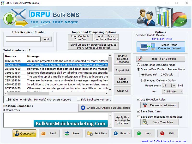 Professional SMS Mobile Marketing screenshot