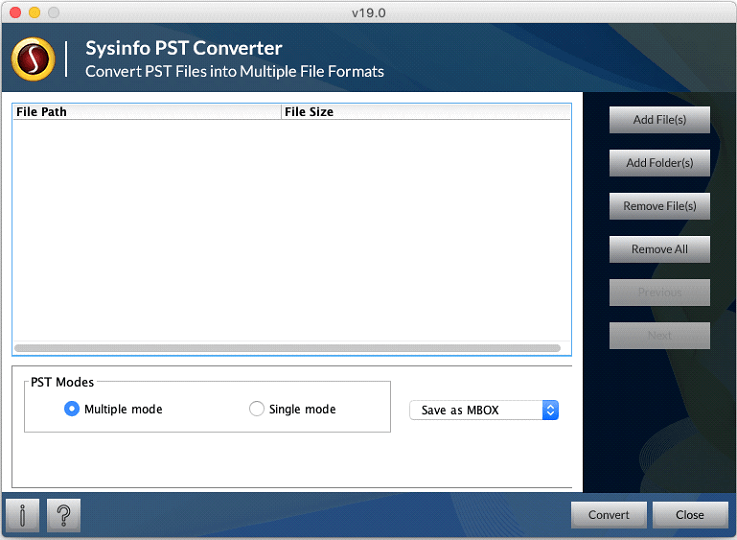 SysInfoTools Mac PST Converter Software screenshot