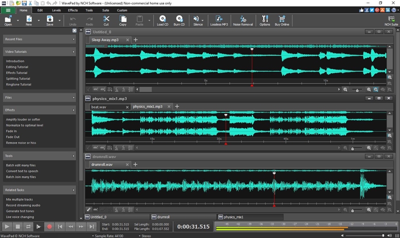 Wavepad Audio Editor Free screenshot