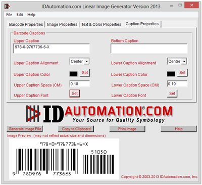 ISBN Book Barcode Package screenshot