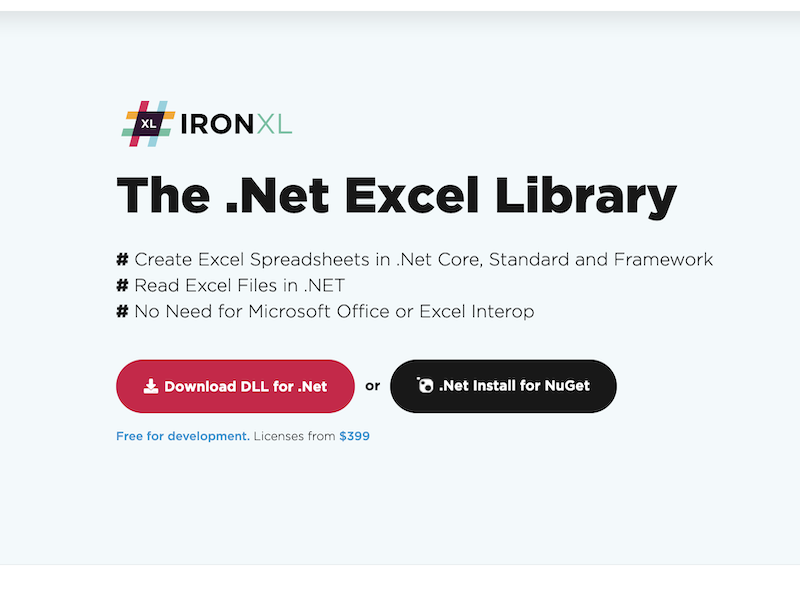 Excel .Net Library screenshot