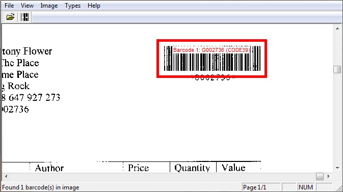Barcode Reader Toolkit for Windows screenshot