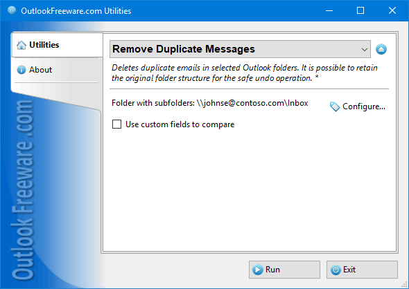 remove duplicate emails in outlook 2016 free