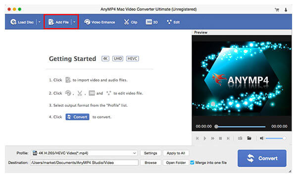 AnyMP4 Mac Video Converter Ultimate screenshot