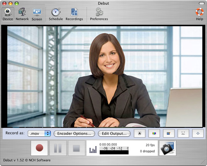 Debut Video Capture Pro for Mac screenshot