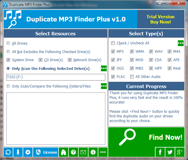 Duplicate MP3 Finder Plus screenshot