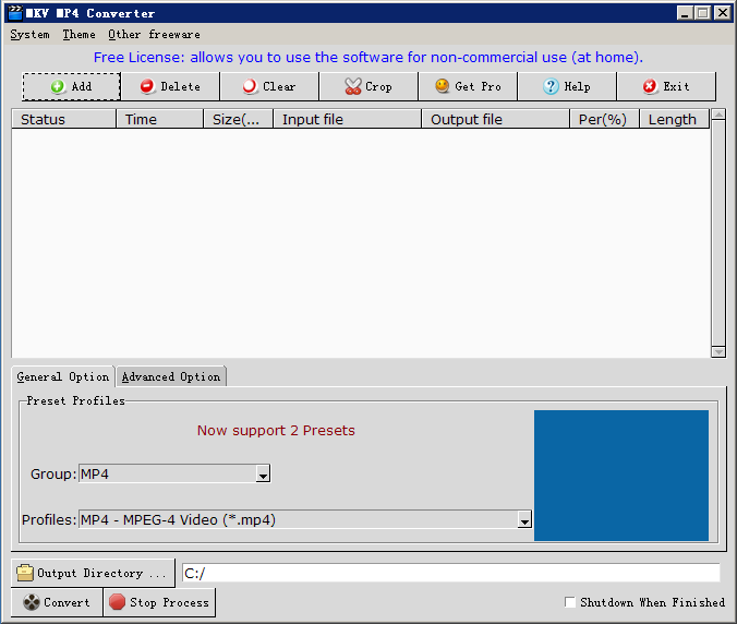 MKV MP4 Converter screenshot