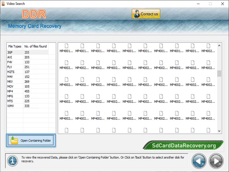 Mini Micro SD Card Recovery Software screenshot