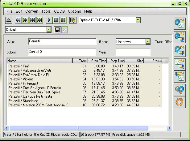 Kat CD Ripper screenshot