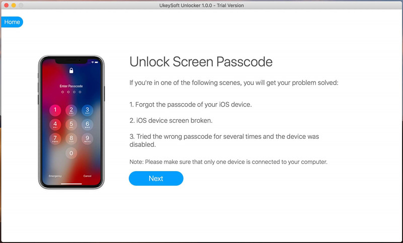 UkeySoft Unlocker for Mac screenshot