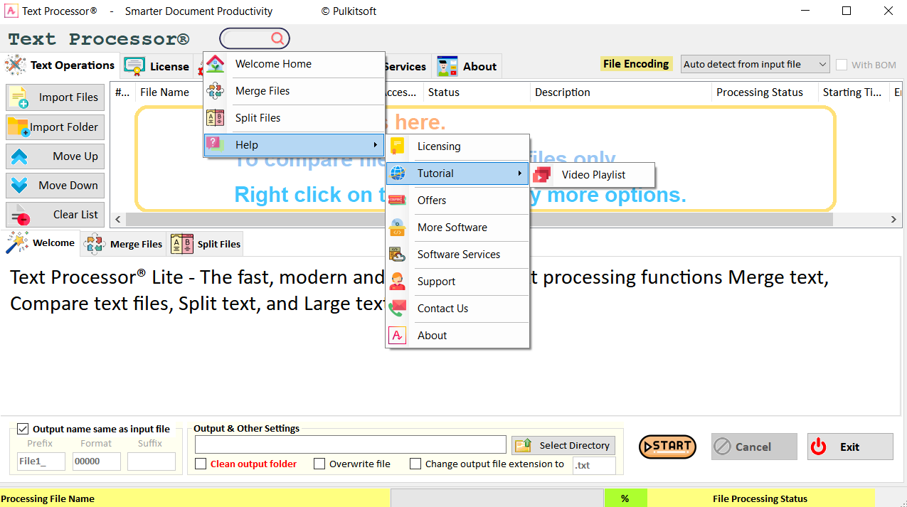 Text Processor Lite screenshot
