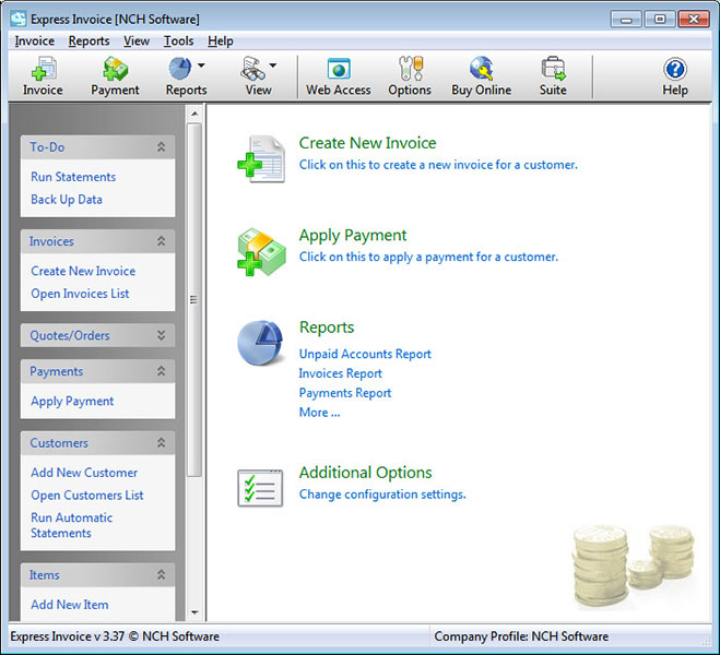 Express Invoice Invoicing Software Free screenshot