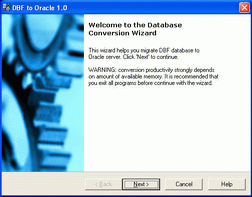DBF-to-Oracle screenshot